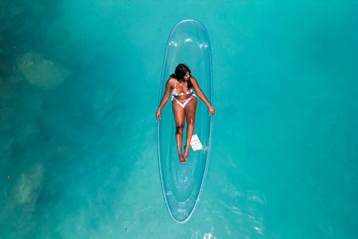 Luxury Clear Kayak Drone Photoshoot in Tobago