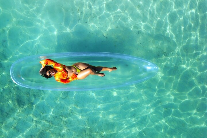 Luxury Clear Kayak Drone Photoshoot in Tobago