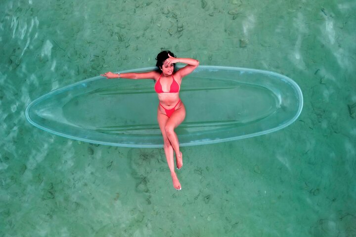 Luxury Clear Kayak Drone Photoshoot in Tobago