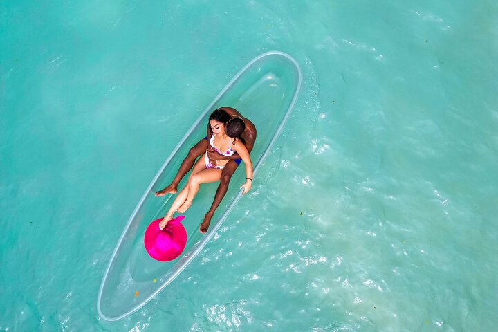 Luxury Clear Kayak Drone Photoshoot in Tobago