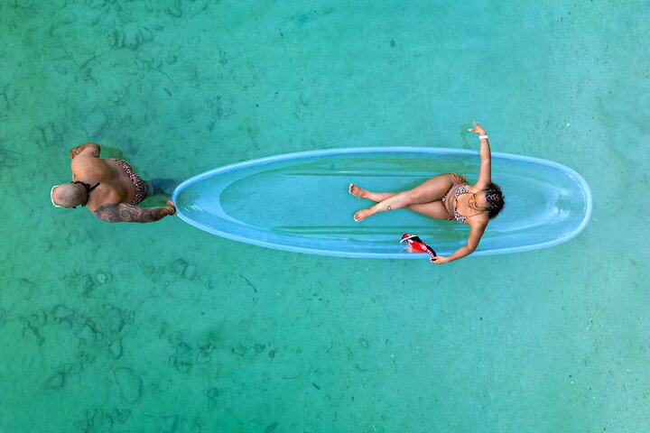 Luxury Clear Kayak Drone Photoshoot in Tobago