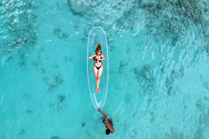 Luxury Clear Kayak Drone Photoshoot in Tobago
