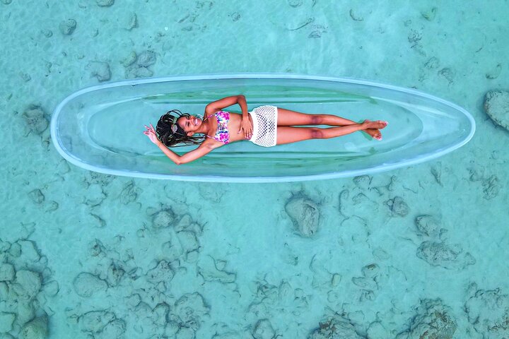 Luxury Clear Kayak Drone Photoshoot in Tobago