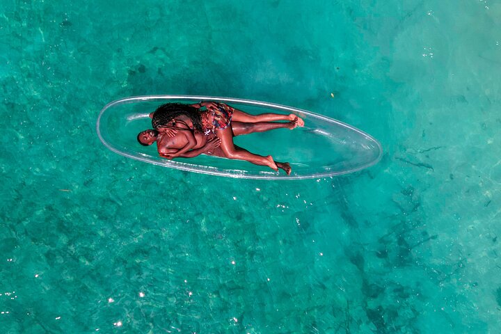Luxury Clear Kayak Drone Photoshoot in Tobago