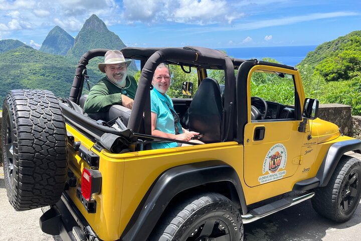 Half Day Private Tour in St. Lucia Jeep Wrangler