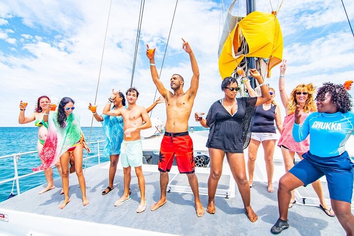 From Santo Domingo Saona Island Food And Drink Catamaran Vip