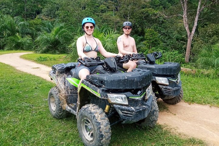 ATV Ride Through Mountain and Waterfall Trails in Khao Lak