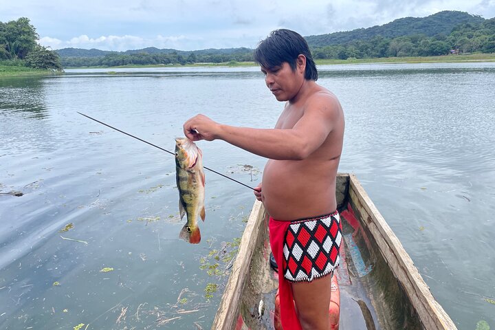 Panama City Visit an Indian town Embera and waterfall with lunch