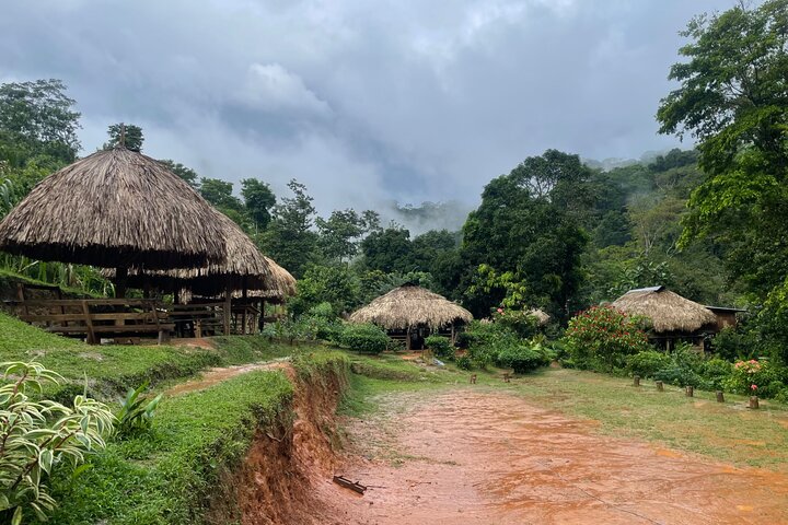 Panama City Visit an Indian town Embera and waterfall with lunch
