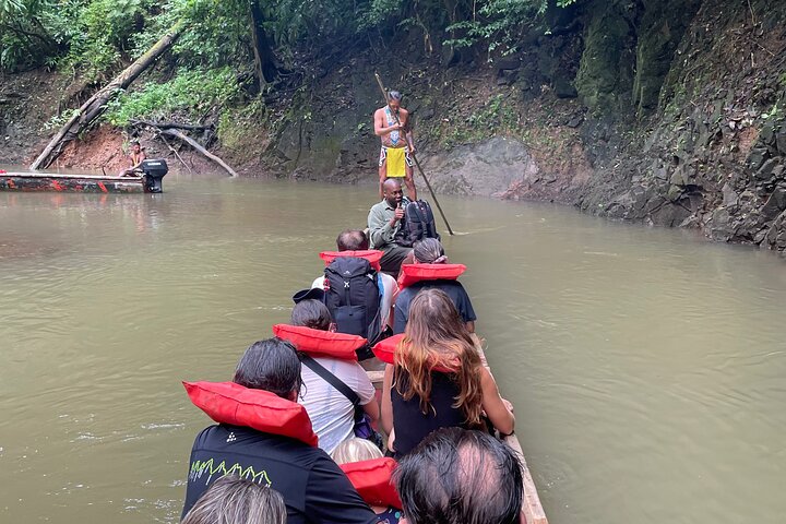 Panama City Visit an Indian town Embera and waterfall with lunch