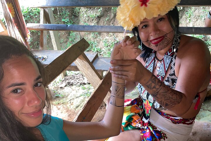 Panama City Visit an Indian town Embera and waterfall with lunch