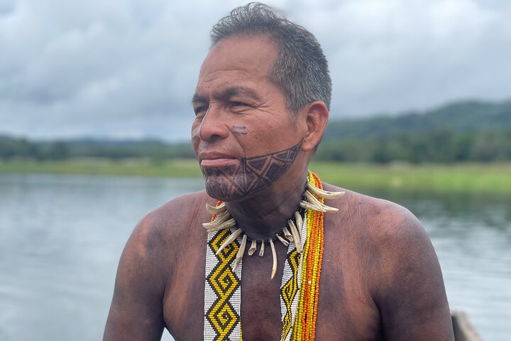 Panama City Visit an Indian town Embera and waterfall with lunch