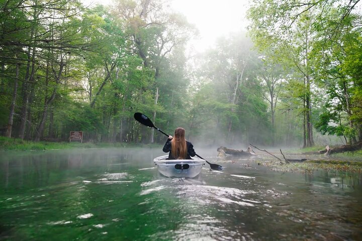 2 Hour Glass Bottom Guided Kayak Eco Tour in Gilchrist Blue