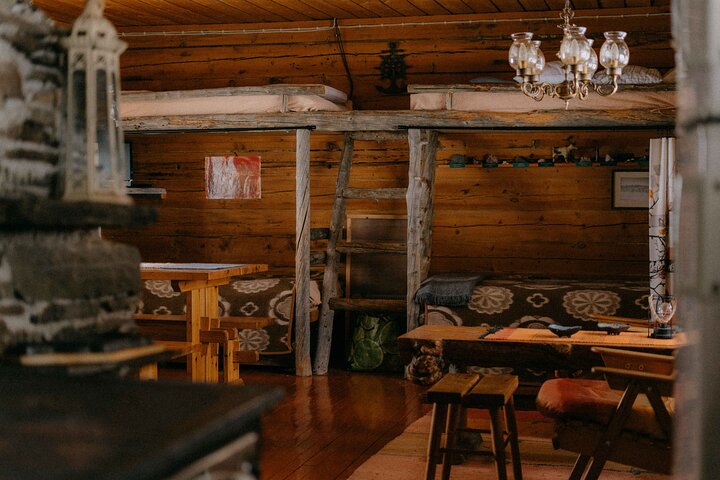 Reindeer Husbandry with Snowmobile Sleigh Ride and Cabin Lunch