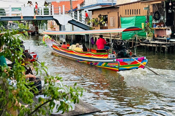 Hidden Bangkok Longtail Boat Tour to Big Buddha&Canal Life 2hrs