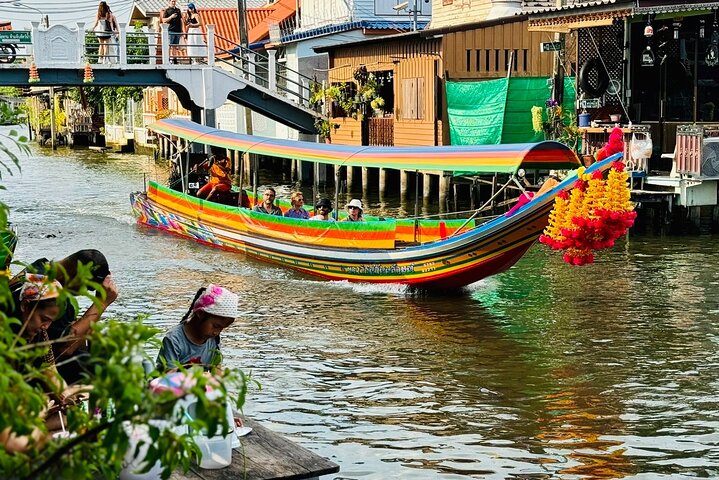 Hidden Bangkok Longtail Boat Tour to Big Buddha&Canal Life 2hrs