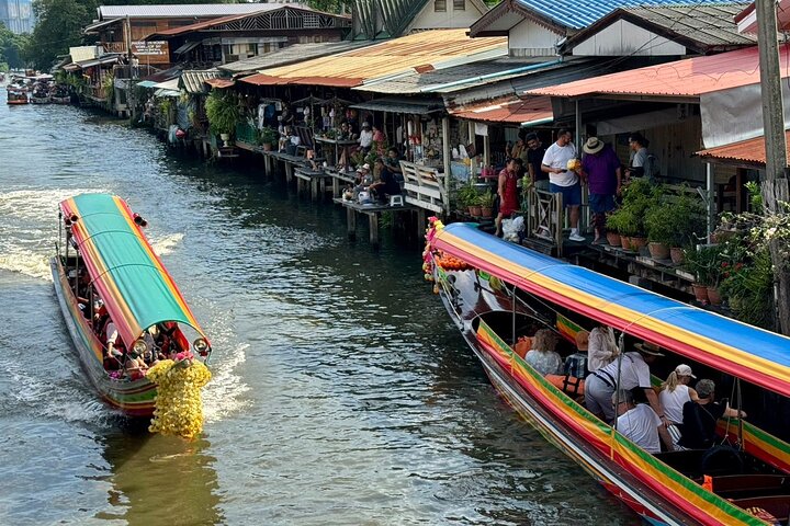 Hidden Bangkok Longtail Boat Tour to Big Buddha&Canal Life 2hrs