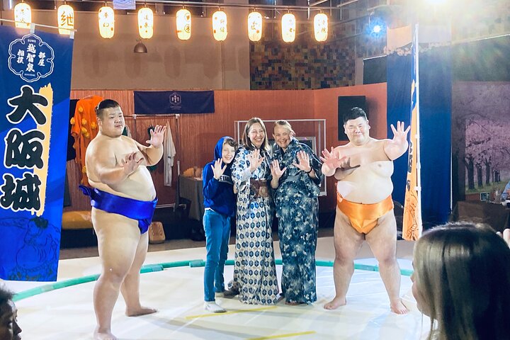 Up-Close Sumo Experience at Ochi Stable: Wear Kimono in Osaka