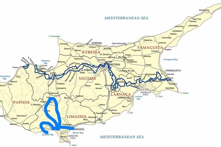 Limassol Cruise Terminal Traditional and Modern Cyprus Tour