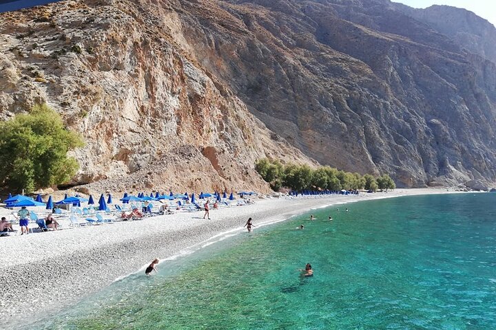 Loutro the hidden village in the South and Glyka Nera Beach