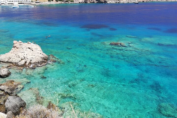 Loutro the hidden village in the South and Glyka Nera Beach