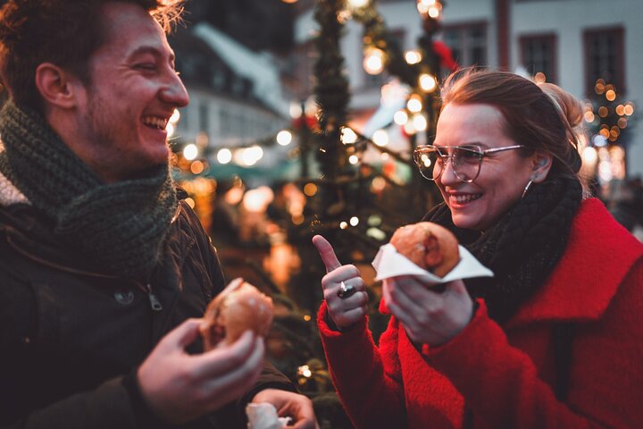Unusual track game on Christmas markets in Obernai