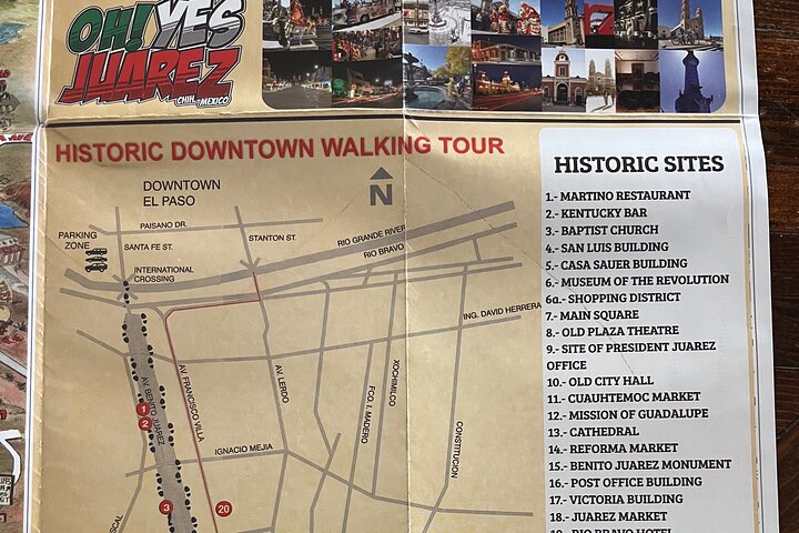 Private Downtown City Sightseeing Tour of Juarez Mexico