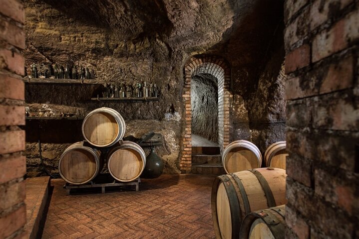 Explore volcanic tuff caves and taste Lucanian wines.