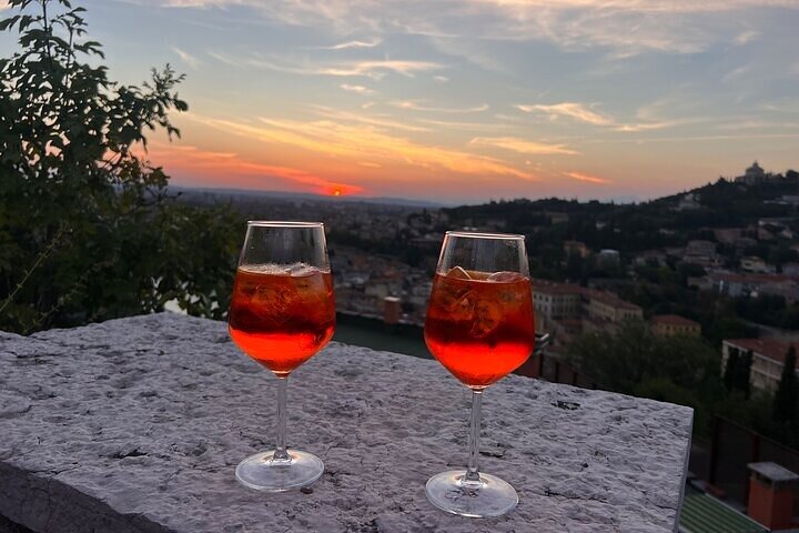 Verona walking tour:food&wine,history lunch or dinner & funicular