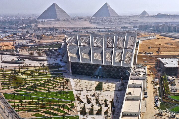 Grand Egyptian Museum Giza Pyramids and Sphinx in Private Tour