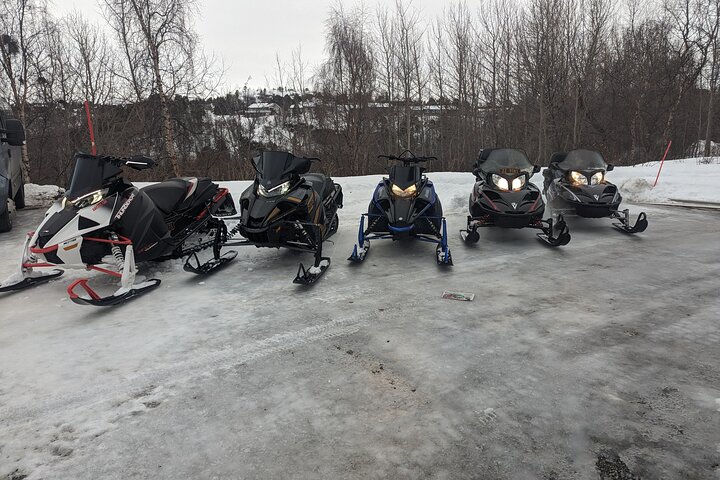 Snowmobile or UTV Safari in centrum of Alta city. close to harbor