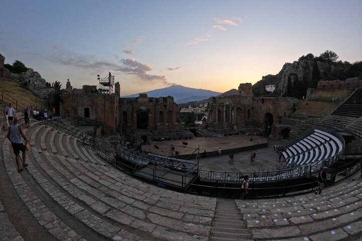 Full Day Taormina and Castelmola Tour with Messina Shore Excursion