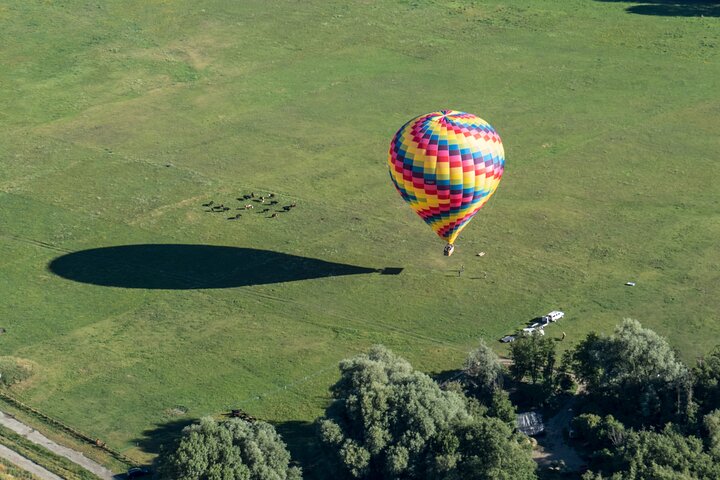 Aosta hot air balloon flight over the Alps with breathtaking views