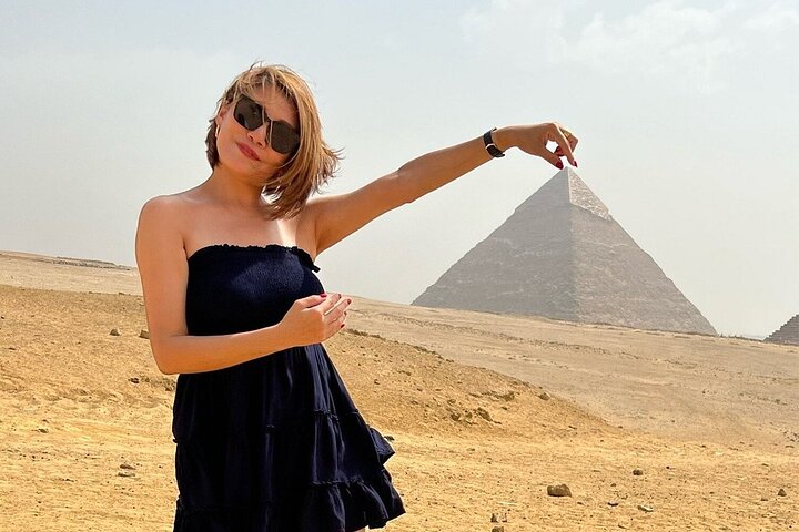 Giza Pyramids, Sphinx, Camel Ride, Lunch & Inside pyramids