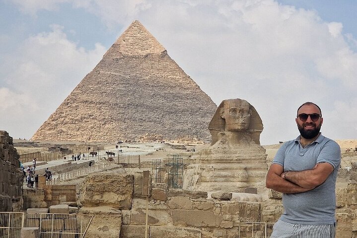 Giza Pyramids, Sphinx, Camel Ride, Lunch & Inside pyramids