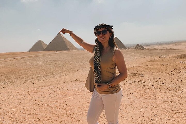 Giza Pyramids, Sphinx, Camel Ride, Lunch & Inside pyramids