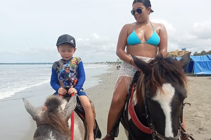 Horseback riding on the beaches of Cartagena