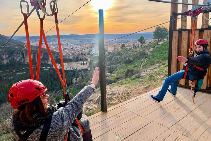 Jumping in Zipline with Unique Views of Cuenca