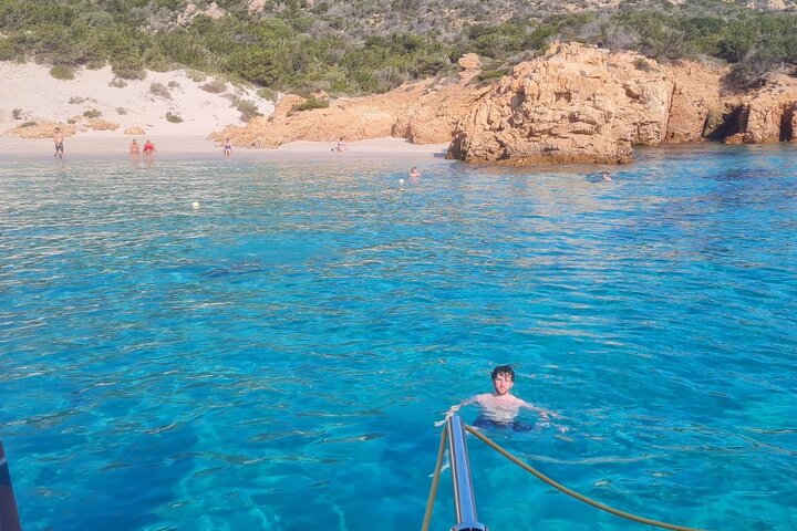 Monomaran tour 16 mt with boarding from Maddalena and Palau