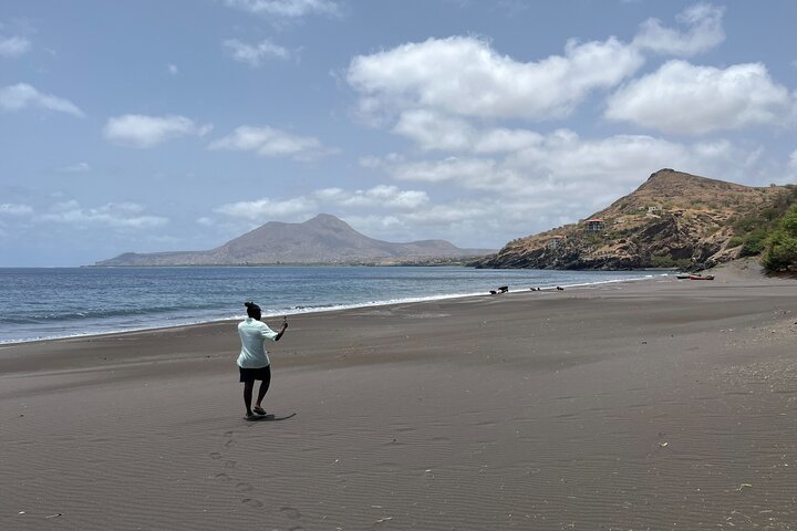 Black Sand Beach & Natural Pool – Scenic Adventure