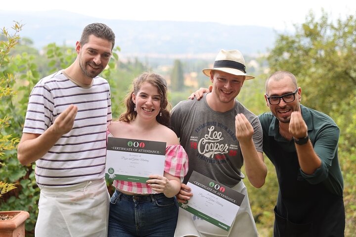 Florence Pizza or Pasta Class & Gelato Making at a Tuscan Farm