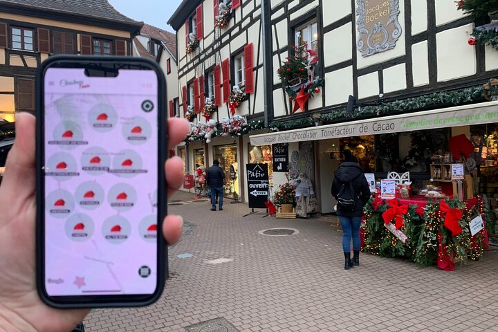 Unusual track game on Christmas markets in Obernai