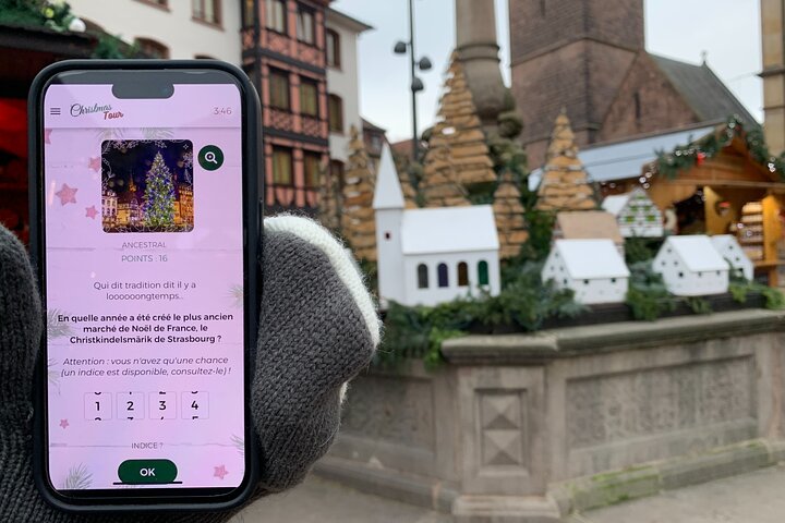 Unusual track game on Christmas markets in Obernai
