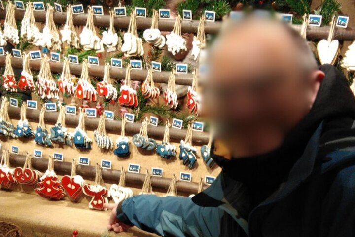 Unusual track game on Christmas markets in Obernai