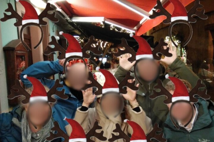 Unusual track game on Christmas markets in Obernai