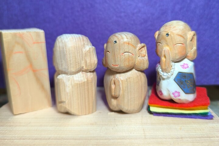 Jizo Wood Carving Experience in Kawagoe