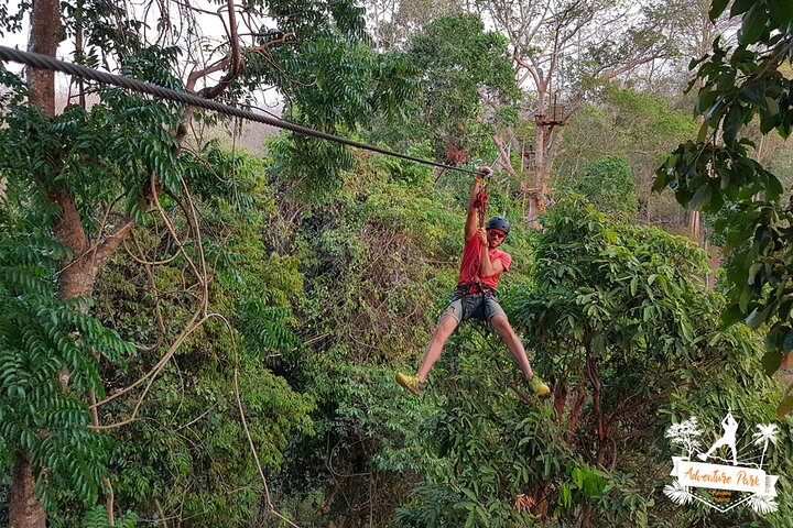 Fandee Hanging Park - Ziplines & Monkey Bridges in Tad Lo
