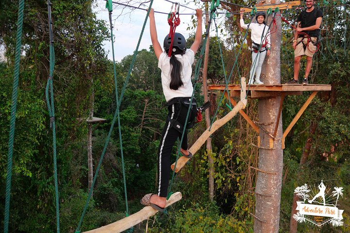 Fandee Hanging Park - Ziplines & Monkey Bridges in Tad Lo