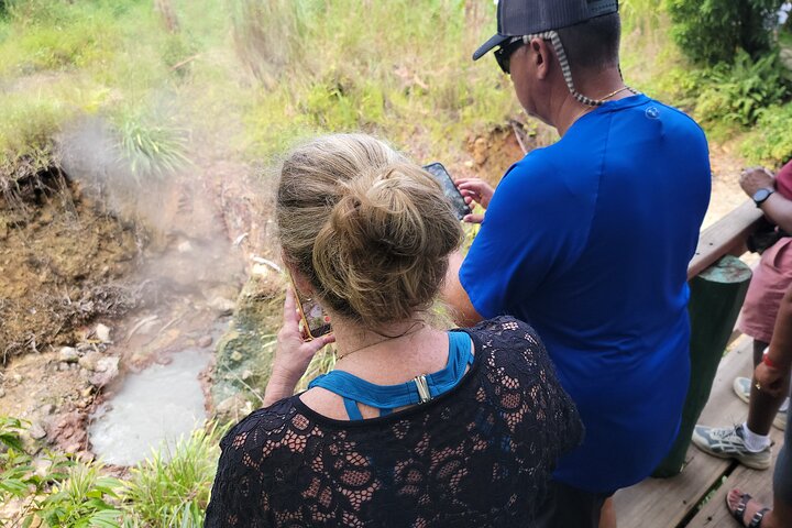 Scenic Tour of City and Rainforest, Waterfall, Sulphur Springs .