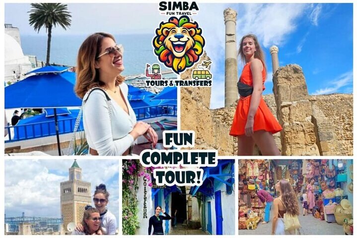 Fun VIP: Tunis Medina/Bardo + Sidi Bou Said + Carthage Pickup All